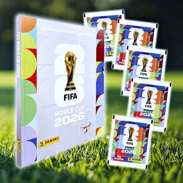ÁLBUM Copa Mundial 2026 [ Panini ]: Álbum Tapa Dura [SILVER] + 05 Sobres [DESPACHO INMEDIATO]