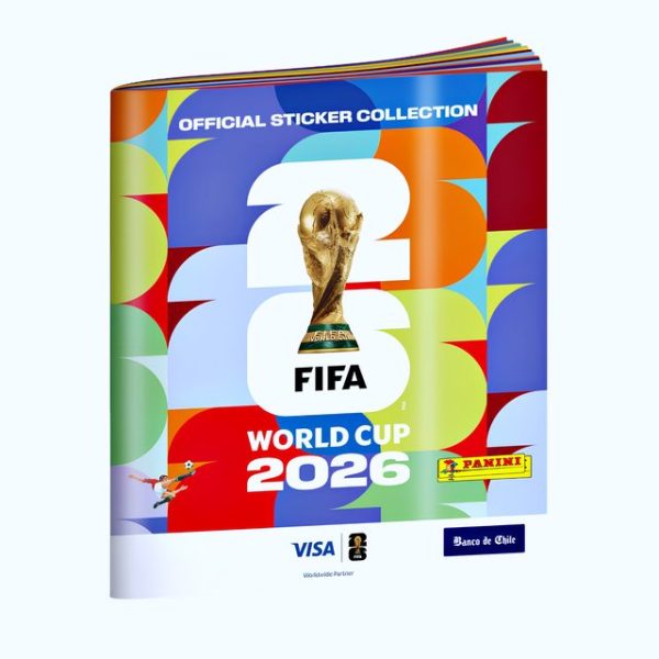 ÁLBUM Copa Mundial 2026 [ Panini ]: Álbum Vacio [Tapa Blanda Version Banco de Chile] [Edición Escasa] foto 1