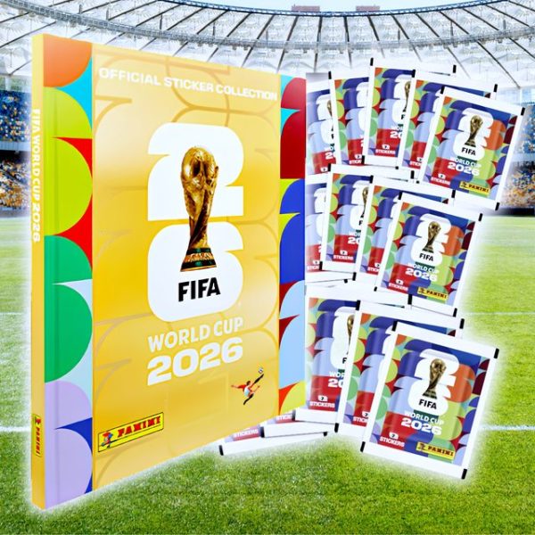 ÁLBUM Copa Mundial 2026 [ Panini ]: Álbum Tapa Dura [GOLD] + 25 Sobres [DESPACHO INMEDIATO]