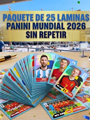 25 Laminas Sueltas sin repetir Mundial 2026 Panini